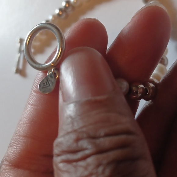 SILPADA GENUINE PEARL, STERLING SILVER SILPADA  BRACELET, NEW, SIZE 7.5, - Picture 3 of 3